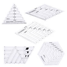 5PCS Transparent Acrylic Patchwork Craft Quilting Ruler Cutting Rulers DIY Sewing Measuring Drawing Tools Home Office School 2024 - buy cheap