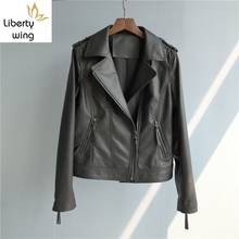 Top Quality Mens Genuine Motorcycle Biker Jackets Fashion Slim Black Luxury Sheepskin Leather Casual Outerwear Coats 2024 - buy cheap