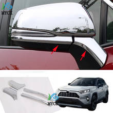 4pcs ABS Chrome Rear View Side Mirror Cover Decoration Trims For Toyota RAV 4 RAV4 Car Accessories 2019 2020 2024 - buy cheap