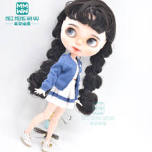 Clothes for doll fits blyth ob24 ob27 azone fashion knitted cardigan, short skirt 2024 - buy cheap