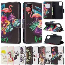 FLOVEME Colorful Painted Flip Phone Case For iPhone 12 pro max X Xs XR 11 pro Max 8 7 6s Plus Wallet Card Holder Multicolor case 2024 - buy cheap