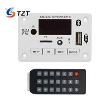 TZT 12V Bluetooth 5,0 декодер MP3/WMA/WAV/FLAC/APE аудио декодирование плата с записью громкой связи 2024 - купить недорого