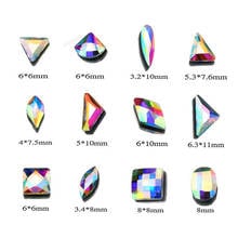 Swarovsky Hot Sale Korean Fashion 3D Nail Art Rhinestone Rhombus Flatback Crystal Stones For DIY Nail art Decoration 2024 - buy cheap