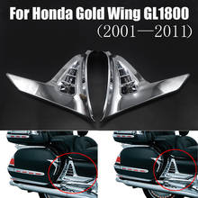 Alforjas cromadas para Honda, cubiertas de desgaste para ala dorada, GL1800, 2001-2011, 2002, 2003, 2004, 2005, 2006, 2007, 2008, 2009, 2010 2024 - compra barato