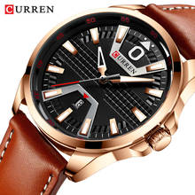 CURREN 8379 Brand Luxury Mens Watches Male Clocks Date Sport Military Clock Leather Strap Quartz Business Men Watch 2024 - buy cheap