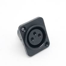 XLR socket 3 pin XLR Female socket Panel Mount Chassis Socket Connector adapter 10pcs/lot 2024 - buy cheap