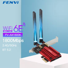 WIFI 6E 1800Mbps Wifi Network Adapter Bluetooth5.2 Dual Band 2.4G/5GHz 802.11AX PCI-E Wireless Network Card Adapter Windows10/11 2024 - buy cheap