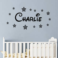 Kids Room Wall Stickers Babys Bedroom Decoration Stars Vinyl Decals Personalized Decor Custom Names Art Mural Removable  C13-22 2024 - buy cheap