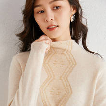 Suéter feminino de lã 100% 2024 - compre barato