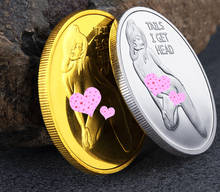 Adult Challenge Lucky Girl Commemorative Coins Collection Gold Challenge Coin Sexy Woman Coin Get Tails Head! 2024 - buy cheap