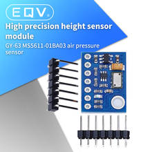 Модуль датчика атмосферного давления MS5611, прецизионный модуль датчика высоты, 1 шт., GY-63, MS5611-01BA03 2024 - купить недорого
