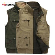 Men's Two-Side Wear Vest Jacket 2020 Large Size M-8XL Man Spring Autumn Casual Style 100% Cotton Waistcoat Vests Jackets Coats 2024 - buy cheap