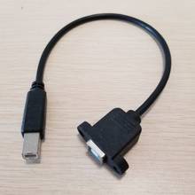 10 шт./лот USB 3. 0 Type B Печатный штекер-гнездо с винтовым замком Удлинительный кабель для крепления на панели для принтера 30 см 2024 - купить недорого