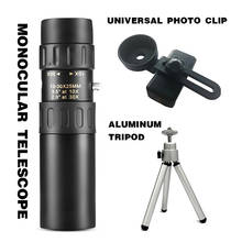 10-30-25 Clear View Hunting Glasses Telescopes Zoom Monocular Telescope Binoculars Adjustable Focal Length With Tripod And Clip 2024 - buy cheap