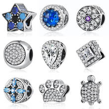 Turtle Paw Flower Radiant Droplet Star Charm fit Lady Bracelet Bangle S925 Silver  Bead DIY Jewelry 2024 - buy cheap