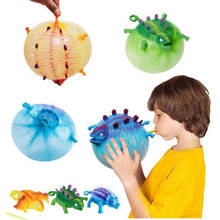 Игрушки динозавра, мягкие игрушки, антистресс, надувная игрушка животных, Сжимаемый Мягкий шар, милый забавный детский подарок на Хэллоуин 2024 - купить недорого