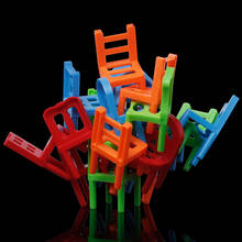18pcs Mini Chair Balance Blocks Toy Plastic Assembly Blocks Stacking Chairs Kids Educational Family Game Balancing Training Toy 2024 - buy cheap