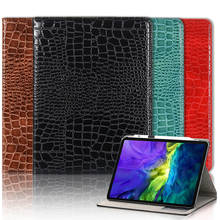 Flip Wallet Case For iPad Pro 11 2020 Case Flip Crocodile PU Leather Smart Cover Case for iPad Pro 11 Case 2020 2018 Funda Capa 2024 - buy cheap