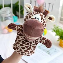 Жираф, плюшевая ручная кукла, оптовая продажа, Детская плюшевая игрушка, кукла, подарок, бесплатная доставка 2024 - купить недорого