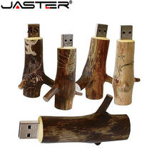 JASTER Newest Novelty Flash disk Wooden model branch memory stick pendive 8GB 16GB 32GB 64GB thumb drive U disk mini gift 2024 - buy cheap