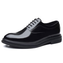 Mazefeng-zapatos informales de vestir para hombre, calzado de negocios, de charol suave, a la moda, cómodos, Oxford, 38-47, 2021 2024 - compra barato