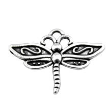 WYSIWYG 20pcs Charms Dragonfly 16x22mm Antique Making Pendant Fit Vintage Tibetan Silver Color DIY Handmade Jewelry 2024 - buy cheap