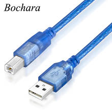 Bochara USB 2.0 Printer Cable Type A Male to Type B Male Dual Shielding(Foil+Braided) High Speed 30cm 50cm 100cm 2024 - buy cheap