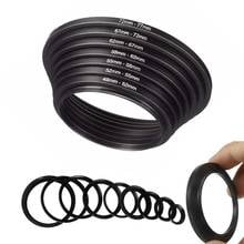 8pcs ring 49-52 52-55 55-58 58-62 62-67 67-72 72-77 77-82mm Metal Step Up Rings Lens Adapter Filter Set 2024 - buy cheap