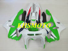 Kit de carenado personalizado para motocicleta KAWASAKI, juego de carenados para moto KAWASAKI Ninja ZX6R 94 95 96 97 ZX 6R 1994 1997 ABS verde blanco, regalos KZ15 2024 - compra barato