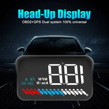 3.5 Inch Car Monitor Digital Speed Projection With Sun Hood Bracket M7 Car OBD2 Hud GPS Speedometer Head-Up Display Universal 2024 - buy cheap