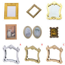 1/12 Resin Photo Frame Dollhouse Mini Oil Painting Dollshouse Miniature Furniture Doll House Resin Picture Frame Toys 2024 - buy cheap