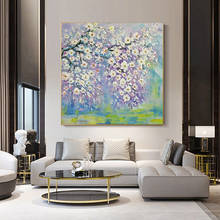 Hand-Painted Flowers Oil Painting On Canvas Large Size Living Room Modern Decore Wall Art Picture Interior Decoration Paintings 2024 - buy cheap