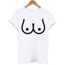 Funny T Shirt Women Fashion Top Tees Female  T-shirts Woman Soft Tops Harajuku Kawaii chest  print Cartoon T-Shirts 2024 - buy cheap