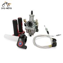 Motorcycle PZ30 30mm Carburetor Accelerating Pump Racing 200cc Dual throttle Cable Throttle Twister Grip Kit For ATV Dirt Bike 2024 - buy cheap