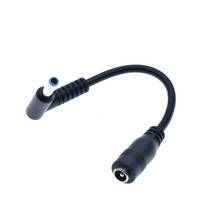 1Pc Laptop Adapter 5.5*2.1mm To 4.5*3.0mm DC Power Charger Converter Plug Adapter Right Angle Cable For HP  Blue Tips Black 2024 - buy cheap