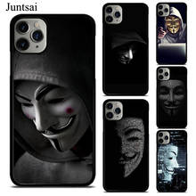 Funda de Hacker Anonymous para iPhone, 13, 12 Mini, 11 Pro Max, 7, 7Plus, 6S, 5S, SE, 2020, 8Plus, X, XS, Max, XR 2024 - compra barato