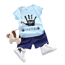 Summer Baby Boys Cartoon Clothes Children Girls Fashion T Shirt Shorts 2Pcs/sets Kids Infant Clothing Toddler Casual Tracksuits 2024 - buy cheap