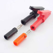 4mm Banana Plug Probe eléctrica Cable de Color rojo negro Clip de cocodrilo enchufe aislado diy Clips 2024 - compra barato