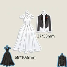 Weding dress and suit Metal Cutting Dies Steel Cutting Embossing Dies For Scrapbooking paper craft home decoration Craft 2024 - buy cheap