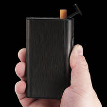 Personalized Cigarette Case Automatic Ejection 10pcs Smoke Aluminum Alloy Drawing Reusable Cigarette Box Cigarette Accessories 2024 - buy cheap