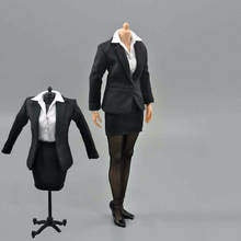 1/6 traje negro Falda corta ropa de mujer ajuste 12 "figura de Acción Femenina cuerpo juguete 2024 - compra barato