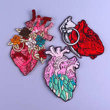 Parches bordados de Van Gogh para ropa, calcomanías con corazón rojo, estilo Rock, Punk, bordado 2024 - compra barato