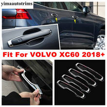 Exterior Fit For VOLVO XC60 2018 2019 2020 2021 ABS Chrome Refit Door Doorknob Handle Strip Frame Cover Trim 4 Pcs 2024 - buy cheap