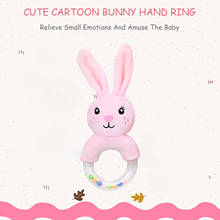 Newborn Baby Plush Rattle Cute Bunny Hand Rattles Music Toy Cartoon Rabbit Shaped Handbell Baby Kids Educational Sensory Toys 2024 - buy cheap