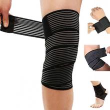 Muñequera deportiva elástica y transpirable, rodillera, brazo y codo, banda de Bondage, envoltura de soporte para gimnasio de Fitness, 1 ud. 2024 - compra barato