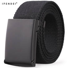 IFENDEI Plastic Buckle Nylon Belt Men's Military Strap Canvas Belt Black Buckle Nylon Strap Tactical Belts For Men Top Quality 2024 - buy cheap