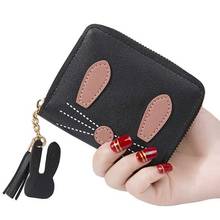 Women Wallet Cards Holder Short Zipper Lady Coin Purse Woman Wallets Rabbit Purses Notecase Moneybags Mini Bags Billfold Pocket 2024 - buy cheap