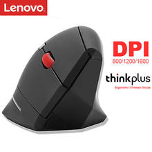 Original LENOVO Thinkplus Ergonomic Wireless Mouse Skin-LIke Surface 1600DPI 2.4GHz Nano Receiver for Windows Office Mouse 2024 - buy cheap