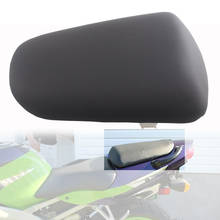 Almofada do passageiro traseiro em couro preta, capa de assento para kawasaki zx6r 1998 1999 2000 2001 2002 acessórios para motocicleta 2024 - compre barato