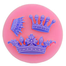 DIY Baking Tools 3D Crown Silicone Fondant Cake Decorating Mould Chocolate Mould Sugarcarft Gumpaste Mold 2024 - buy cheap